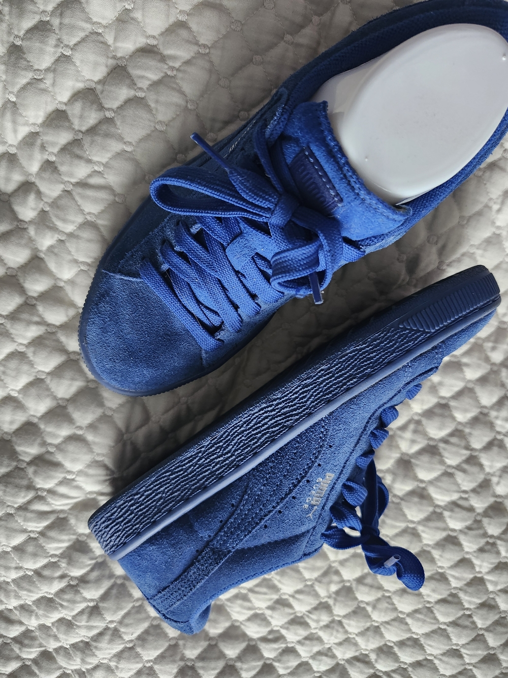 Puma Blue Suede Athletic Sneakers